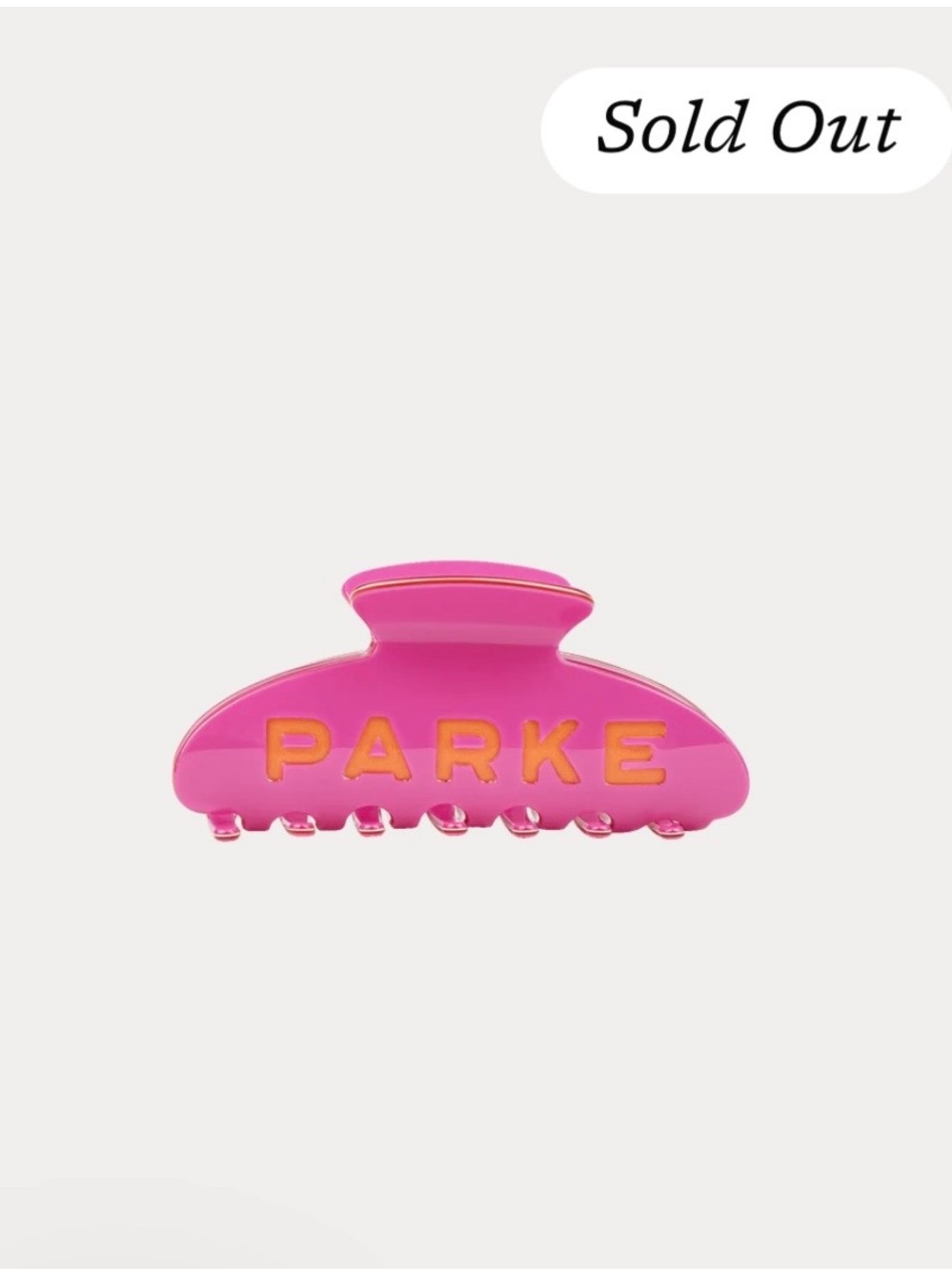 Parke x Dunkin NWT Claw Clip
